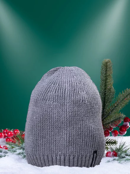 Шапка мужская 13152 MARHATTER сер.меланж(57-59)