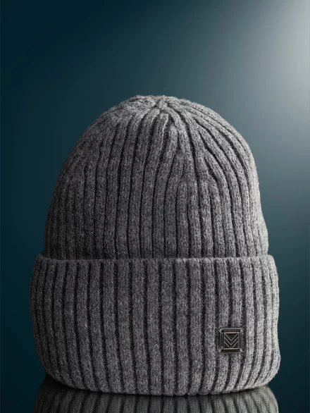Шапка мужская 12828/2 MARHATTER серая (57-59)