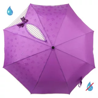Зонт женский Flioraj 20004 кокетка, фиолетовый