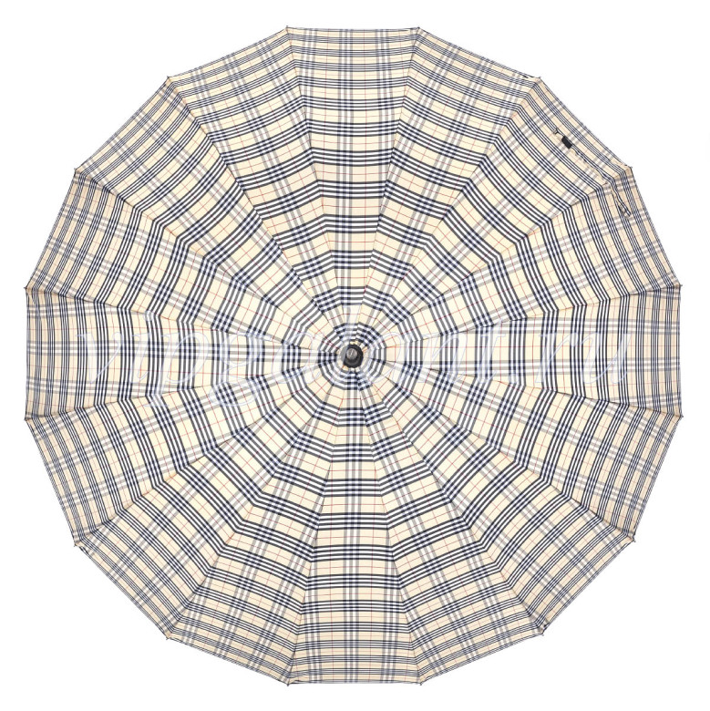 Зонт-трость Almas 437, 16 спицы, ручка прямая кожа