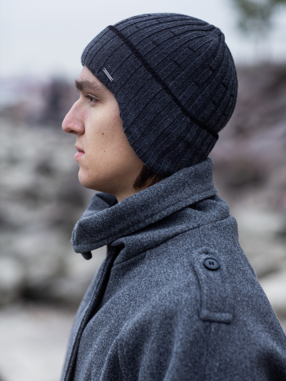 Ушанка мужская 13342/5 MARHATTER тёмно-серая (57-59)