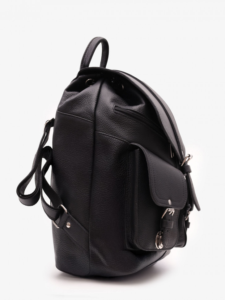 Кожаный рюкзак RHino 16-02 чёрный Кожаный рюкзак RHino 16-02 чёрный