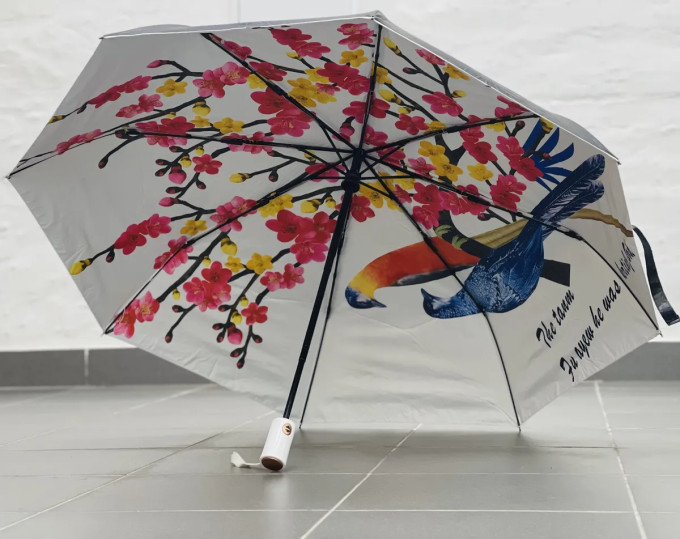 Зонт женский Arman Umbrella 555, полный автомат, чёрно-белый, двухсторонний Зонт женский Arman Umbrella 555, полный автомат, чёрно-белый, двухсторонний