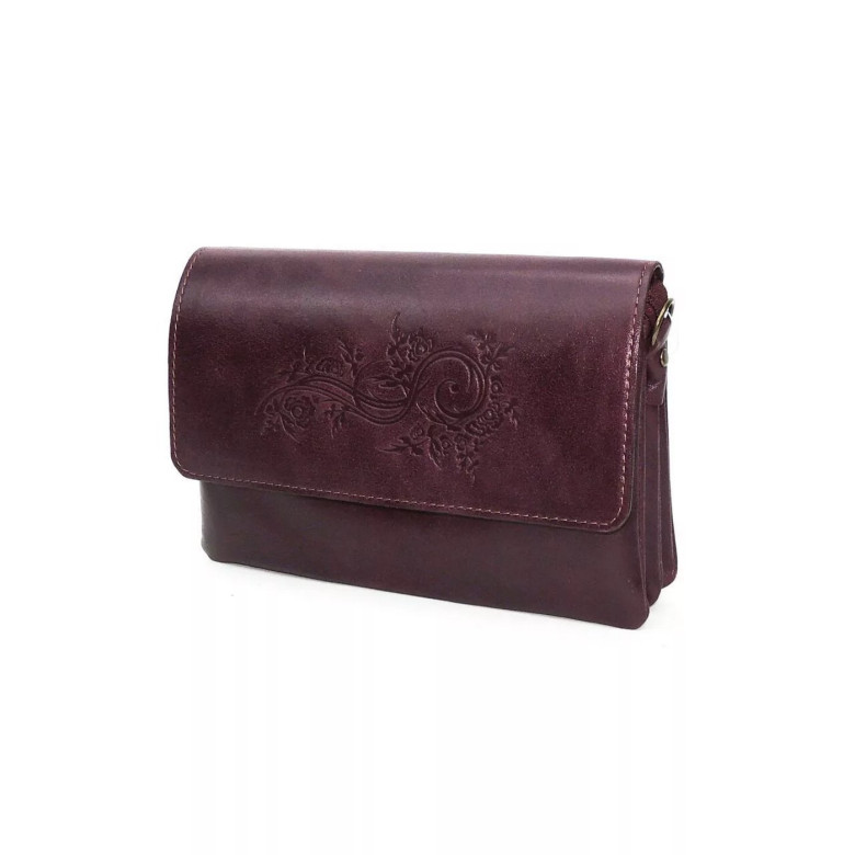 Женская кожаная сумка Natalia Kalinovskaya С74т «Дария» бордо