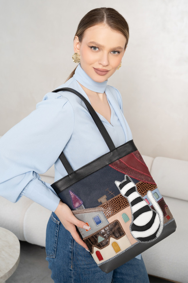 Сумка Protege ДС-528-305 "Окно ночь" черный флотер Сумка Protege ДС-528-305 "Окно ночь" черный флотер