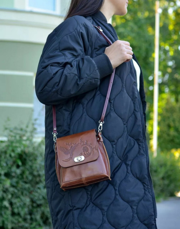 Сумка женская Natalia Kalinovskaya, С76т «Капри» рыжая