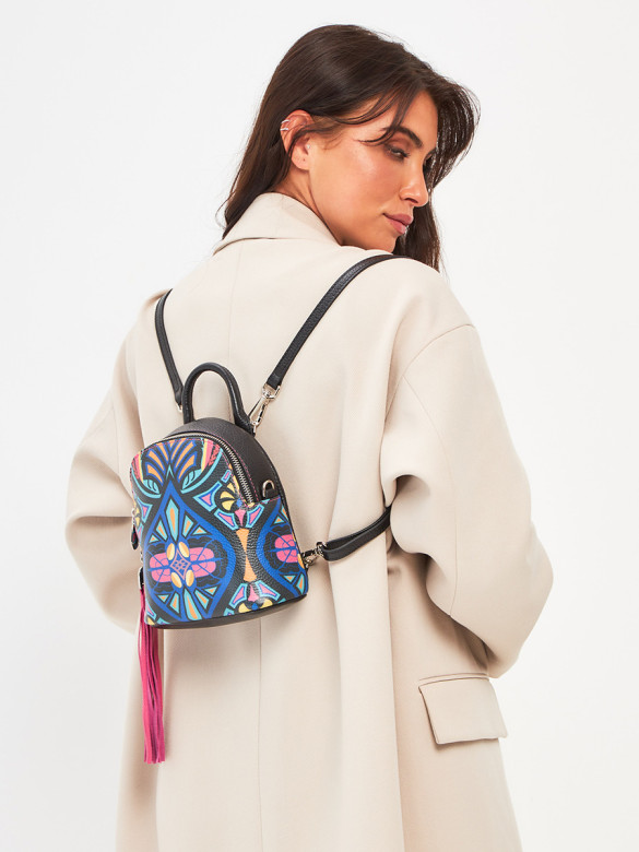 Рюкзак Curanni 2412 орнаменто фуксия