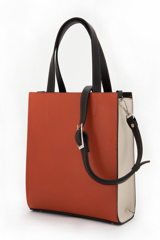 Сумка Protege Ц-554 тыква/бежевый/коричневый флотер