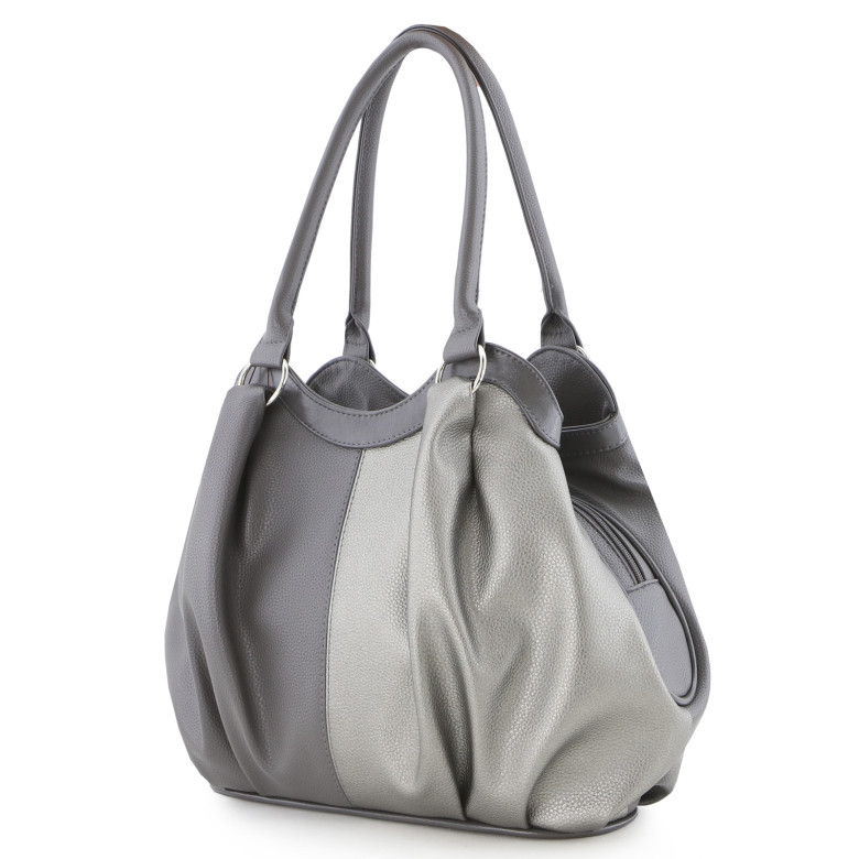Сумка Оливи, 260 серая/серебристая