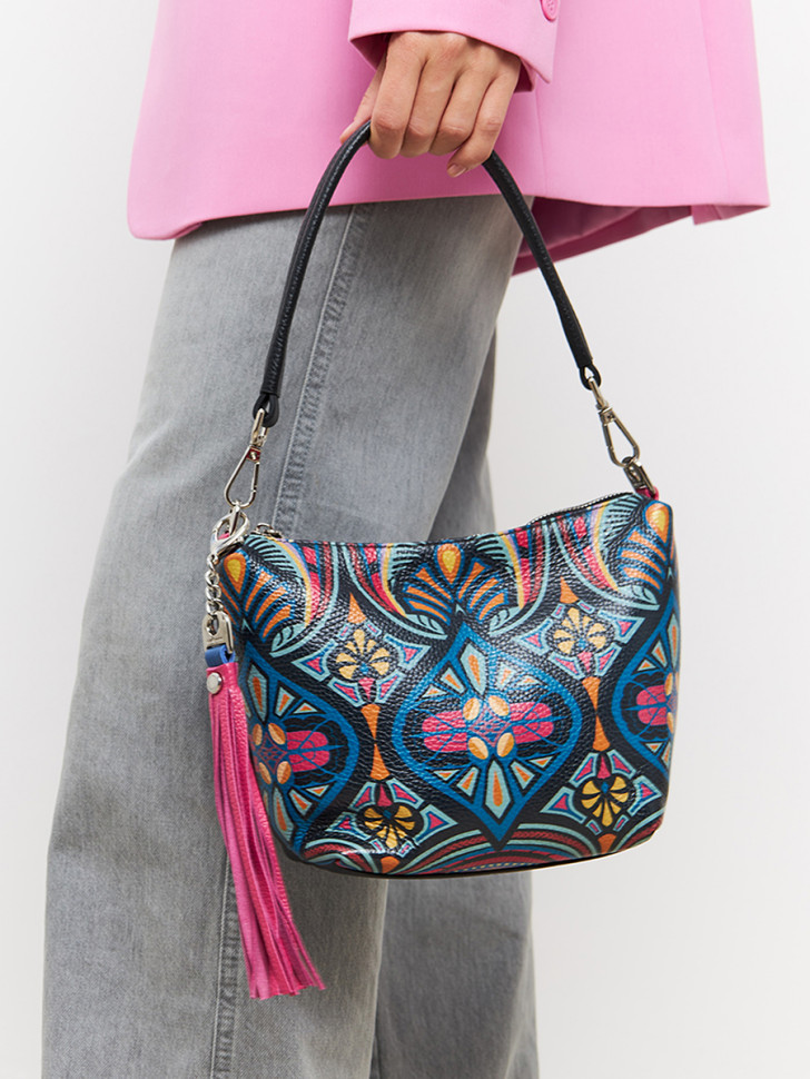 Сумка Curanni 2420 орнаменто черная