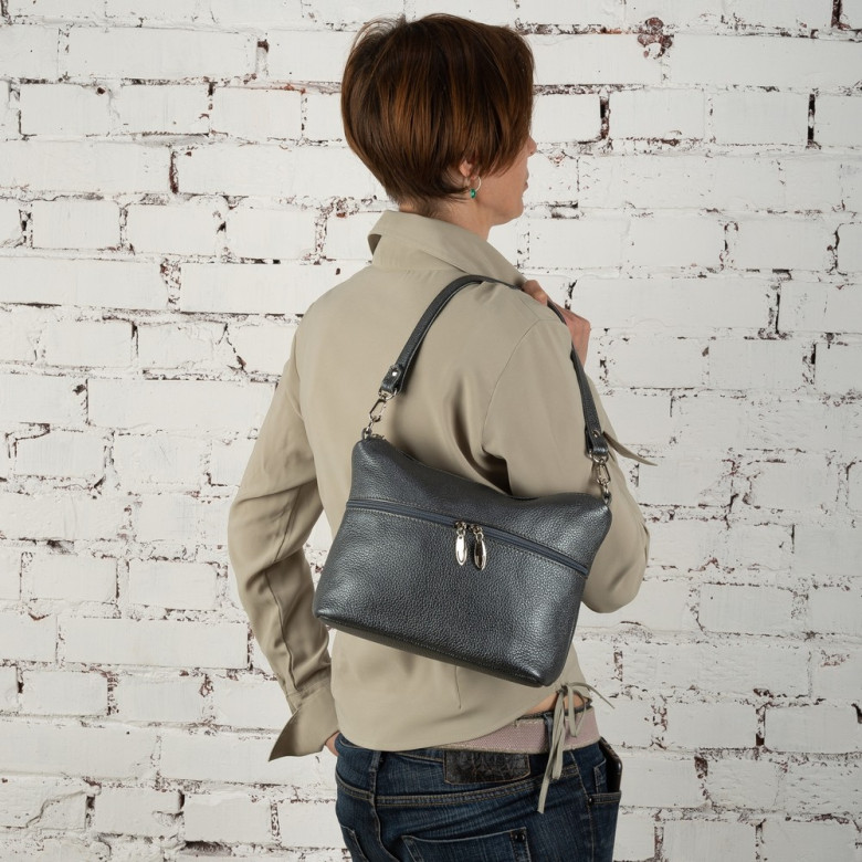 Сумка женская Sumkov 276 синяя флотер