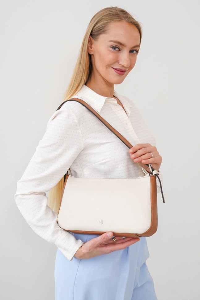 Сумка Protege Ц-549/2 бежевый/оранж флотер