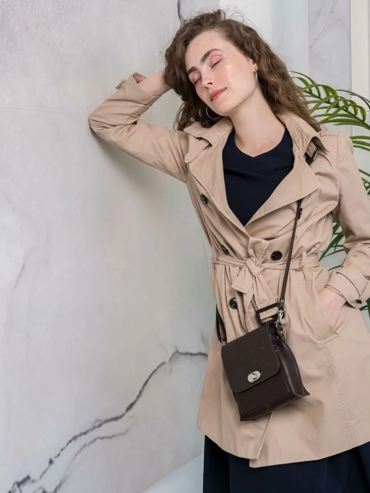 Сумка женская Natalia Kalinovskaya С76т.621 «Лаура» коричневая Сумка женская Natalia Kalinovskaya С76т.621 «Лаура» коричневая