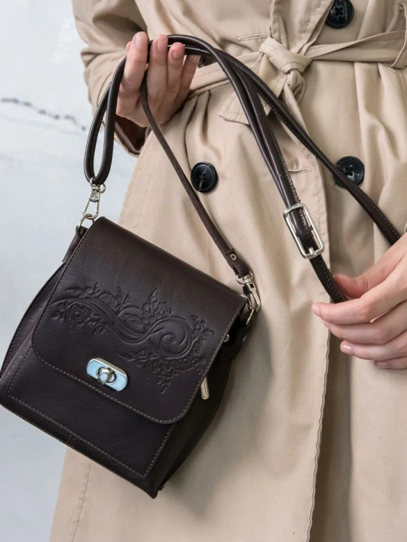 Сумка женская Natalia Kalinovskaya С76т.621 «Лаура» коричневая