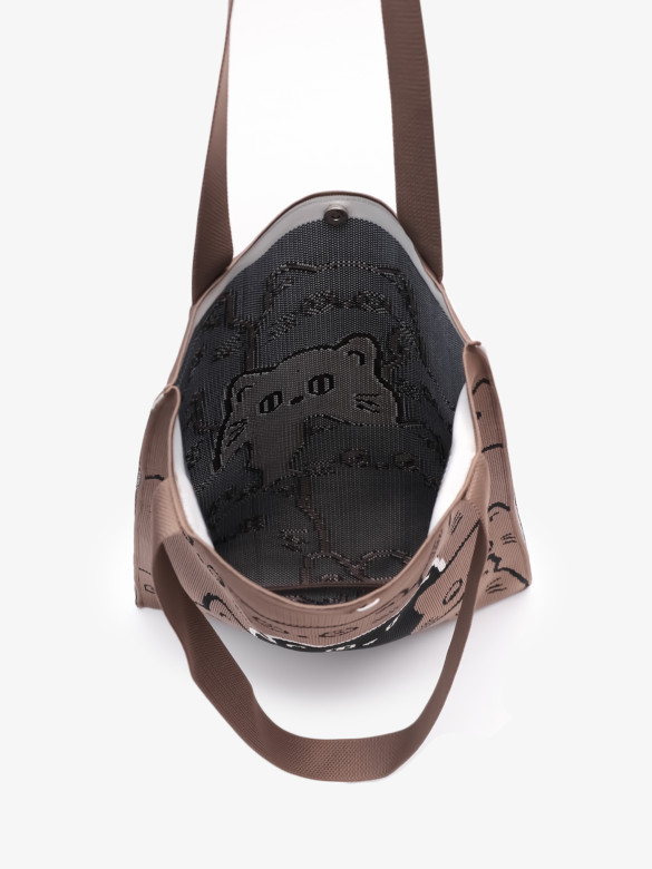 Сумка-шопер Baggins Cat коричневая Сумка-шопер Baggins Cat коричневая