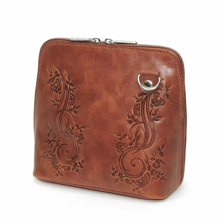 Сумка женская Natalia Kalinovskaya С83т.601 «Леверн» растение рыжая