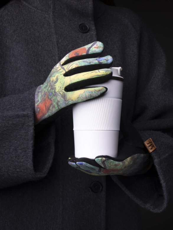 Перчатки женские Ангел 111-27 ваза с цветами