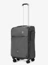 Чемодан из текстиля Kong LV 5901 серый 20" 4 колеса