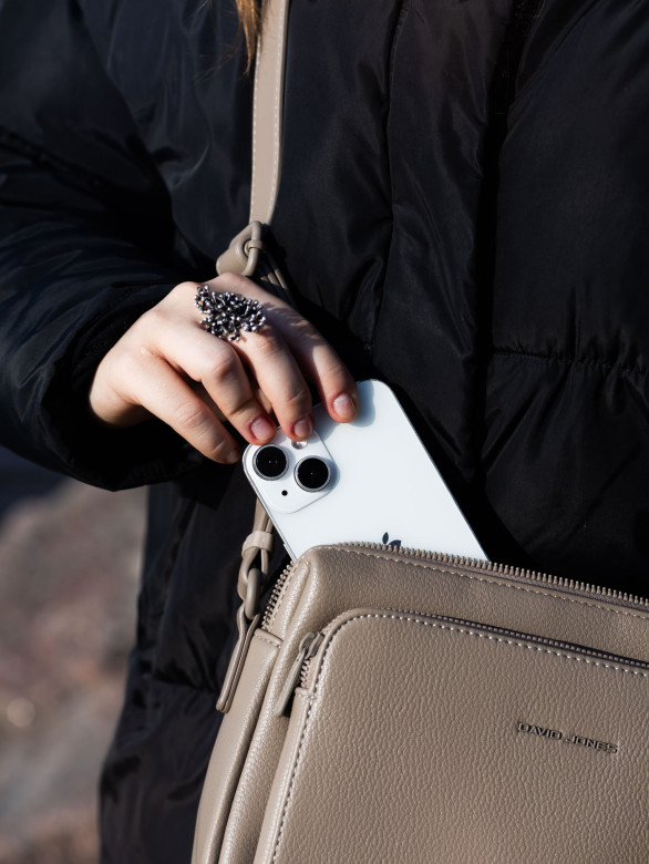 Сумка женская David Jones 7429-1 warm taupe