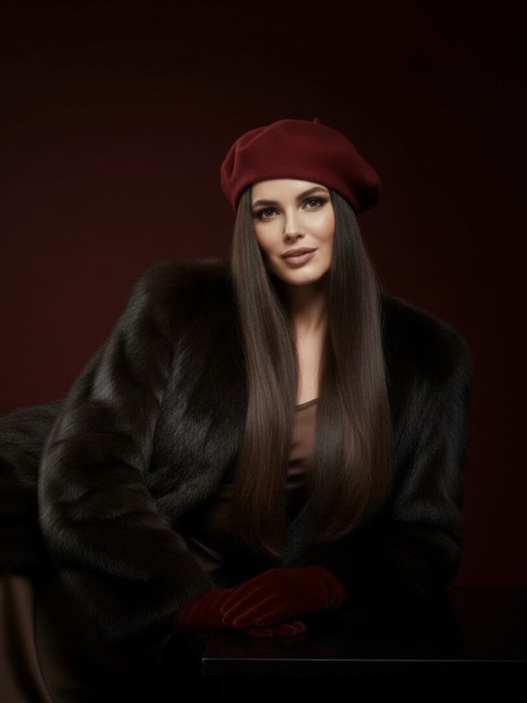 Берет женский Stigler, бордо