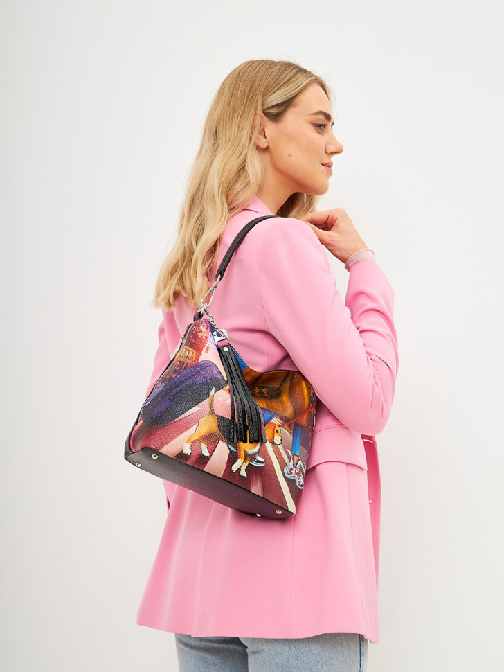 Сумка Curanni 2433 сан сет чёрная Сумка Curanni 2433 сан сет чёрная