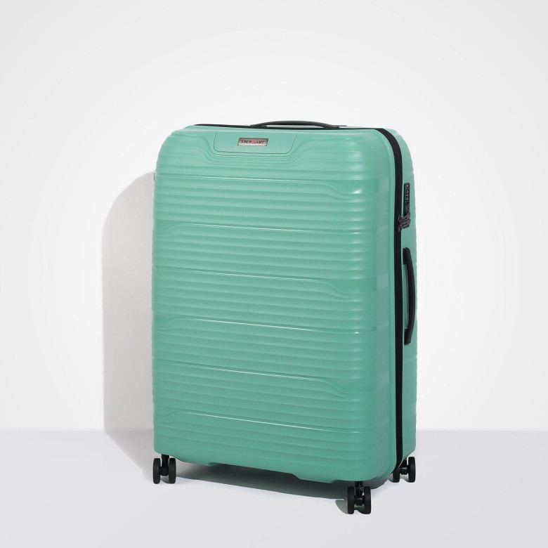 Чемодан Eberhart Wave 46W-022 полипропилен 4 колеса зелёный