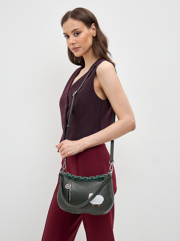 Сумка Curanni 2479 агнелло верде Сумка Curanni 2479 агнелло верде