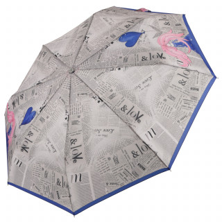 Зонт женский Fabretti, UFLR0004-8 серый