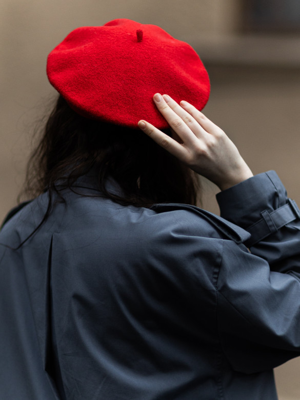 Берет женский Stigler, гвоздика