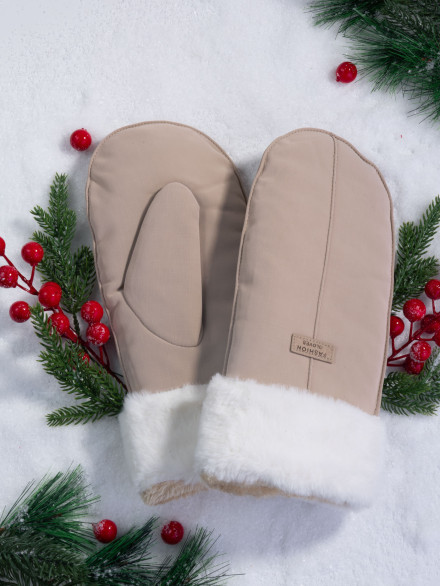 Варежки женские Baggins влагоотталкивающие бежевые