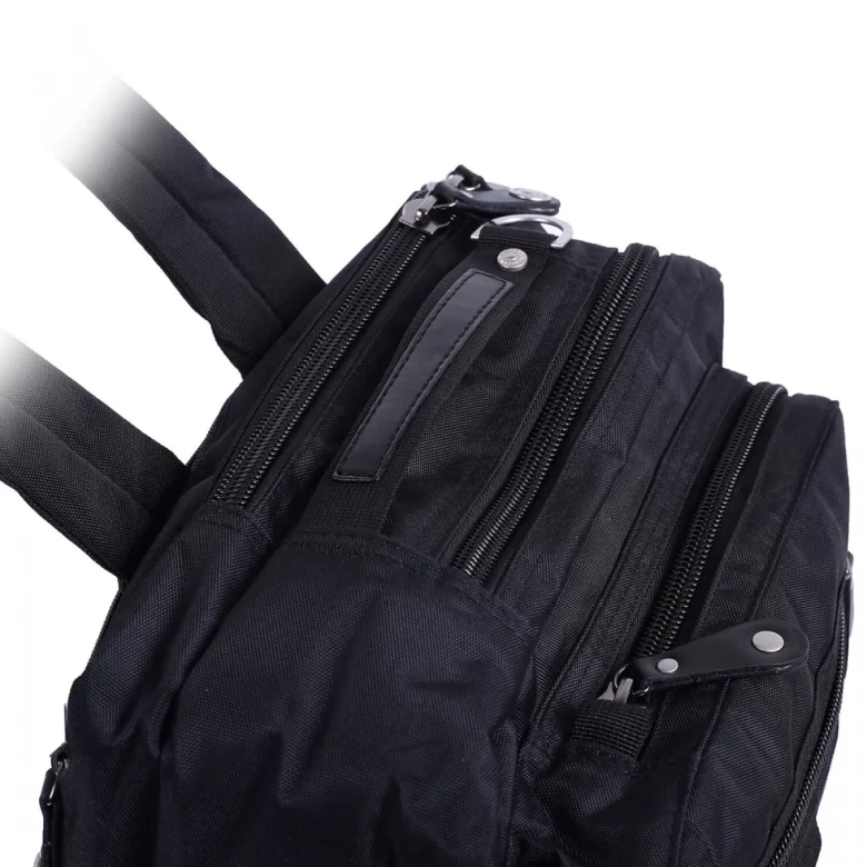 Сумка-рюкзак трансформер из текстиля Numanni 356 чёрная