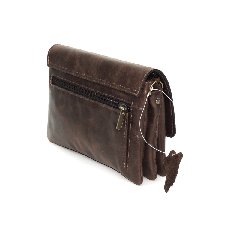 Коричневая женская кожаная сумка Natalia Kalinovskaya С74п-622 «Аллегра» 