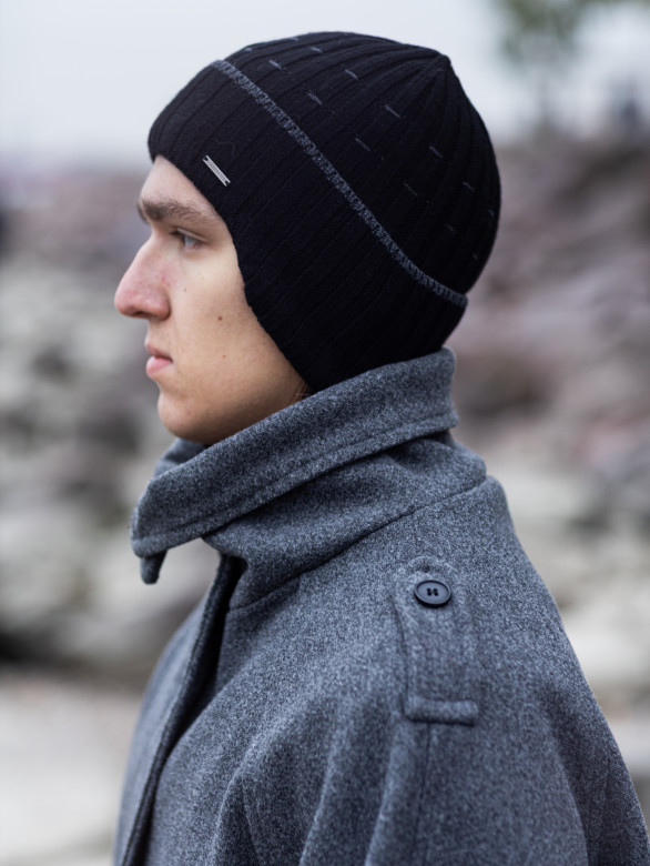 Ушанка мужская 13342/5 MARHATTER чёрная (57-59)