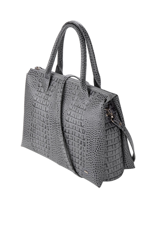 Сумка женская САБРИНА GREY 78696 серая кайман