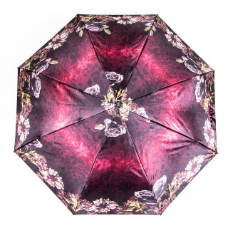 Зонт женский Zemsa, 112139 бордовый
