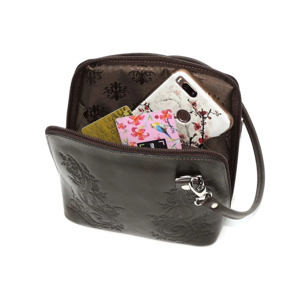 Сумка женская Natalia Kalinovskaya С83т.621 «Брук» растение коричневая