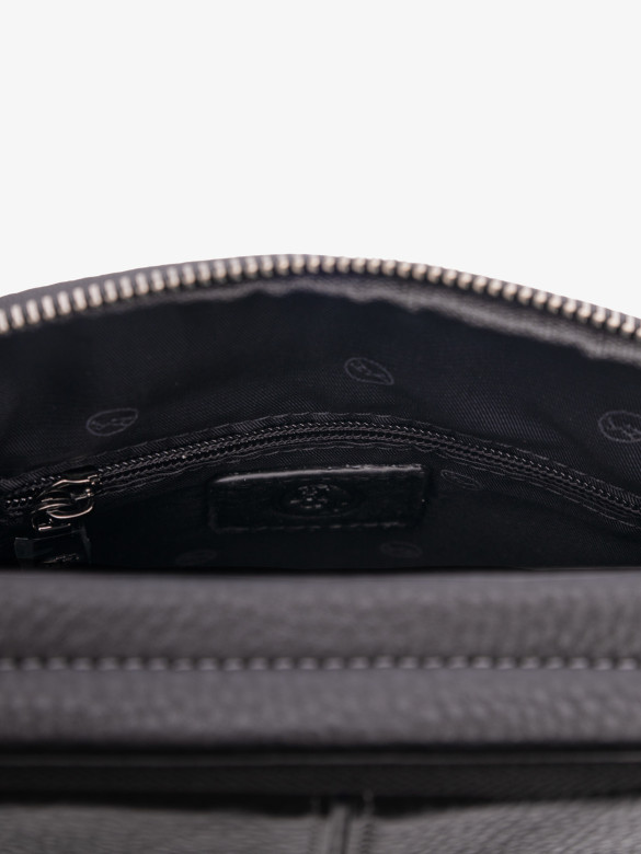 Мужская сумка через плечо Hight Touch 1664-6 чёрная Мужская сумка через плечо Hight Touch 1664-6 чёрная