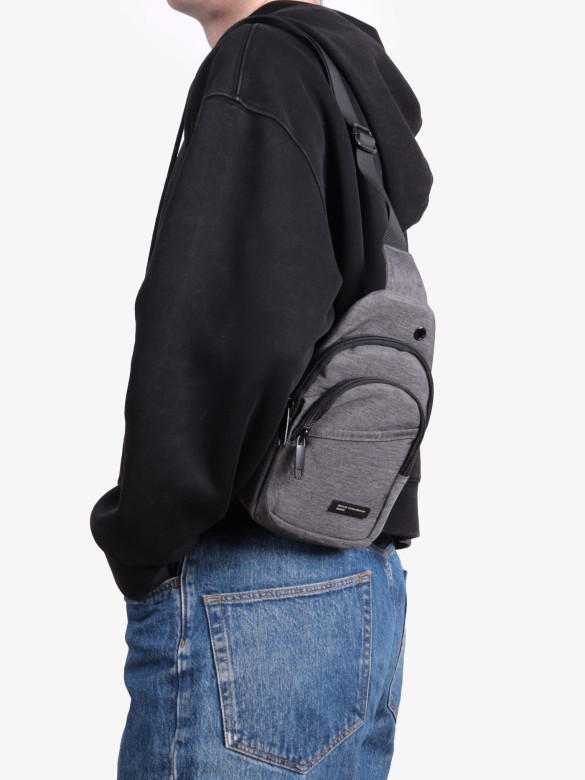 Рюкзак на одно плечо Baggins 3737 серый Рюкзак на одно плечо Baggins 3737 серый