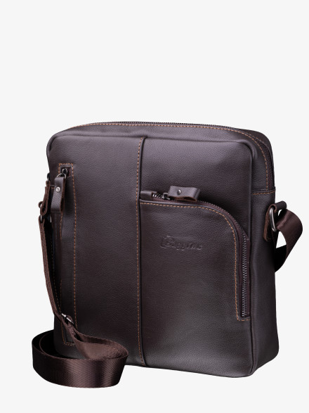 Сумка мужская Baggins 1069 коричневая наппа Сумка мужская Baggins 1069 коричневая наппа
