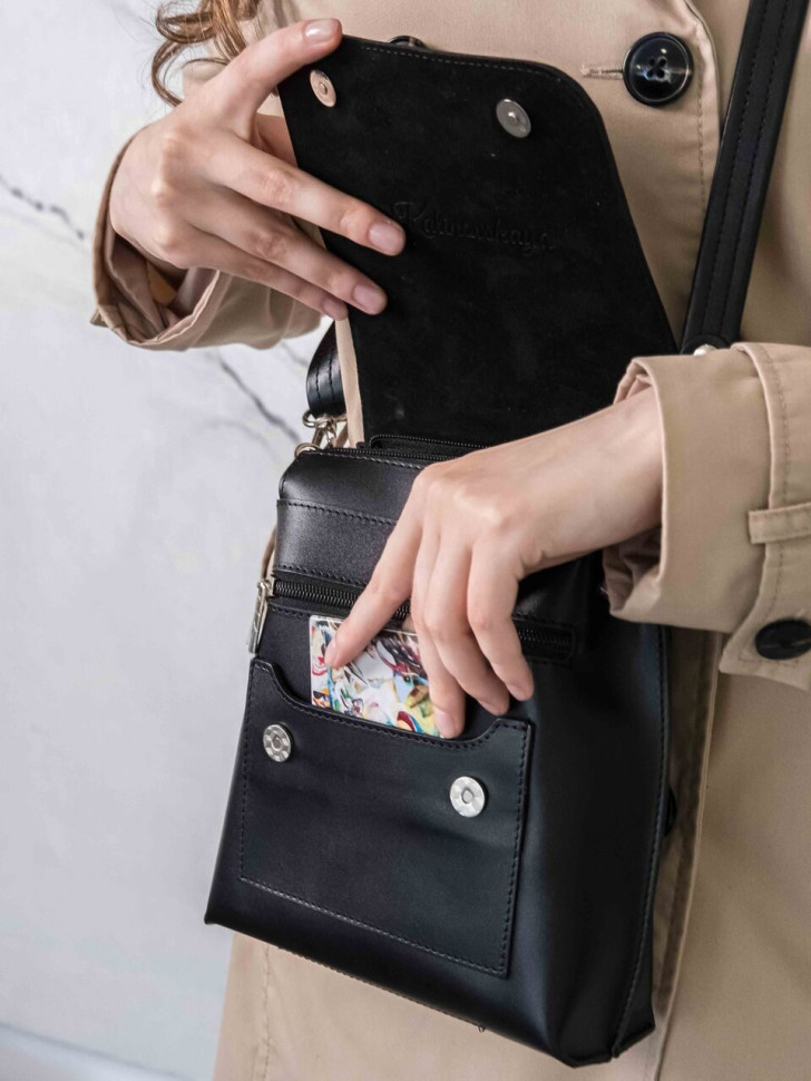 Сумка женская Natalia Kalinovskaya С86п.711 «Бритт» чёрная