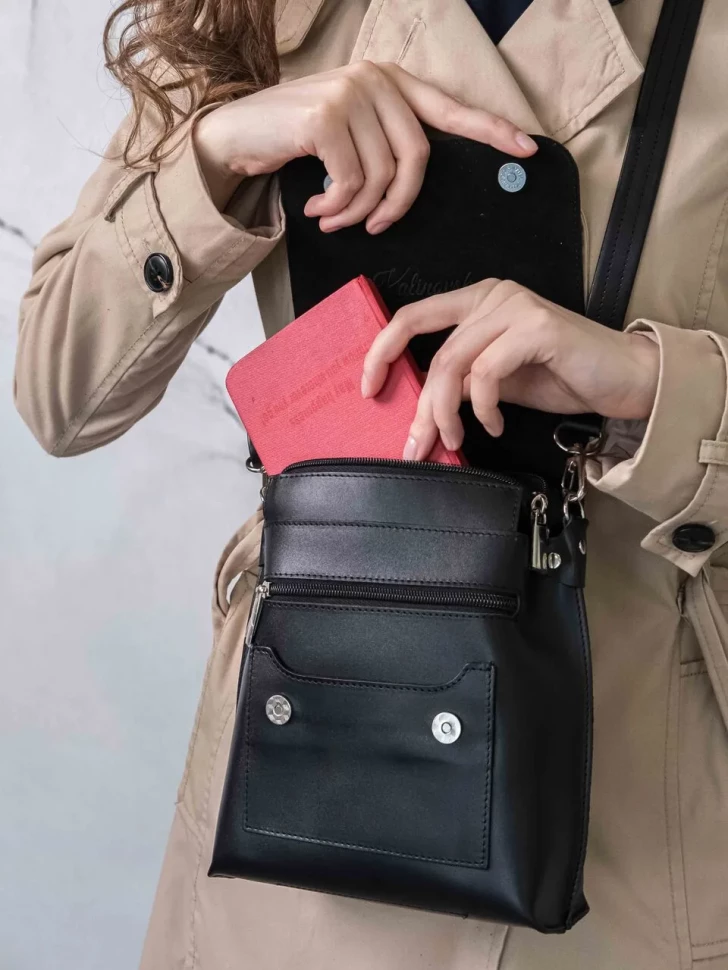 Сумка женская Natalia Kalinovskaya С86п.711 «Бритт» чёрная