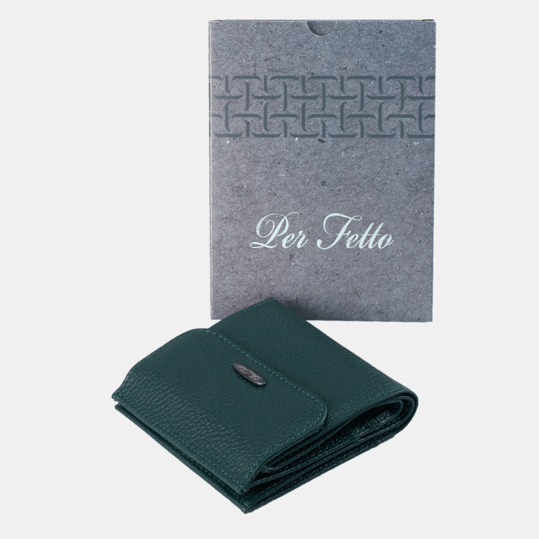 Портмоне женское ПЖ-464-1585 тёмно-зелёное