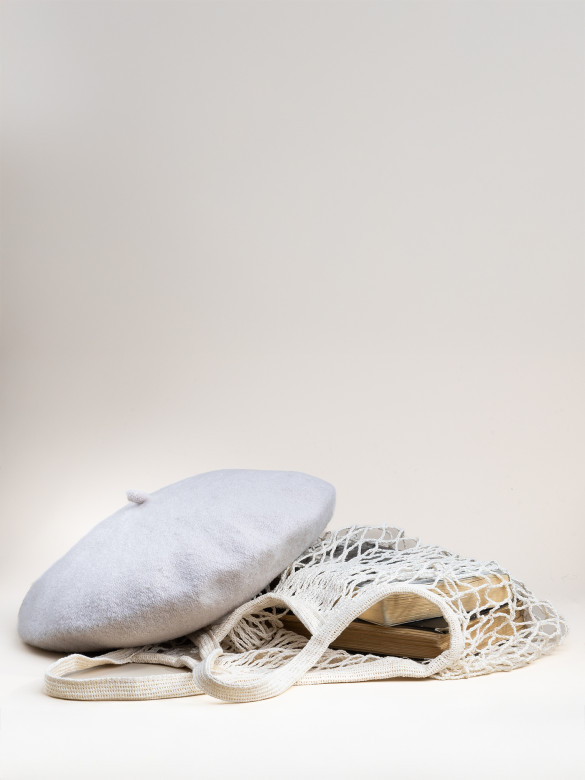 Берет женский Stigler, жемчужн.