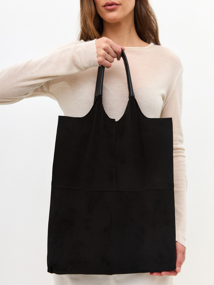 Сумка FIATO 2653С замша чёрная