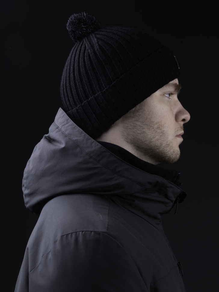 Шапка мужская 13119 MARHATTER чёрный(57-59)