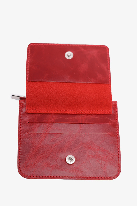 Картхолдер-монетница П-801-1930 красный