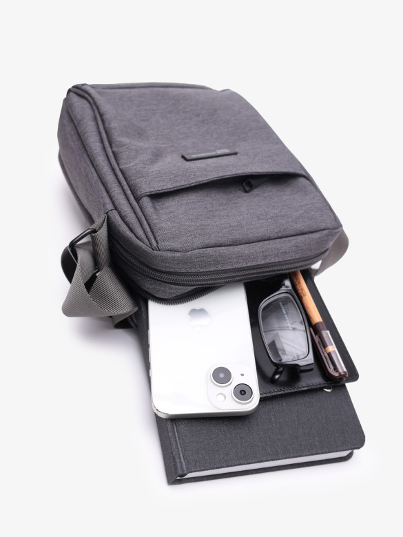 Сумка мужская Baggins 1017 серая