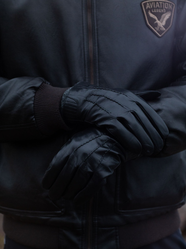 Перчатки мужские Fascino 200602 черные Перчатки мужские Fascino 200602 черные