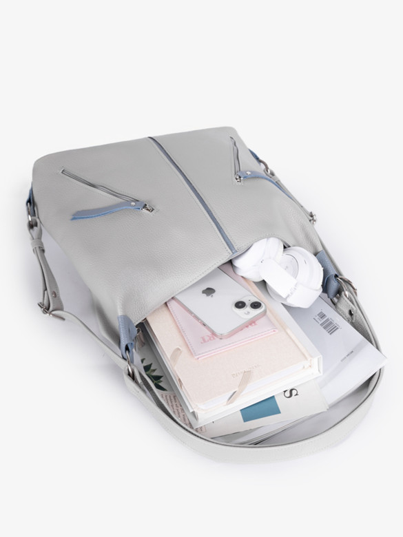 Сумка-рюкзак Sumkov Р-286/1 светло-серая