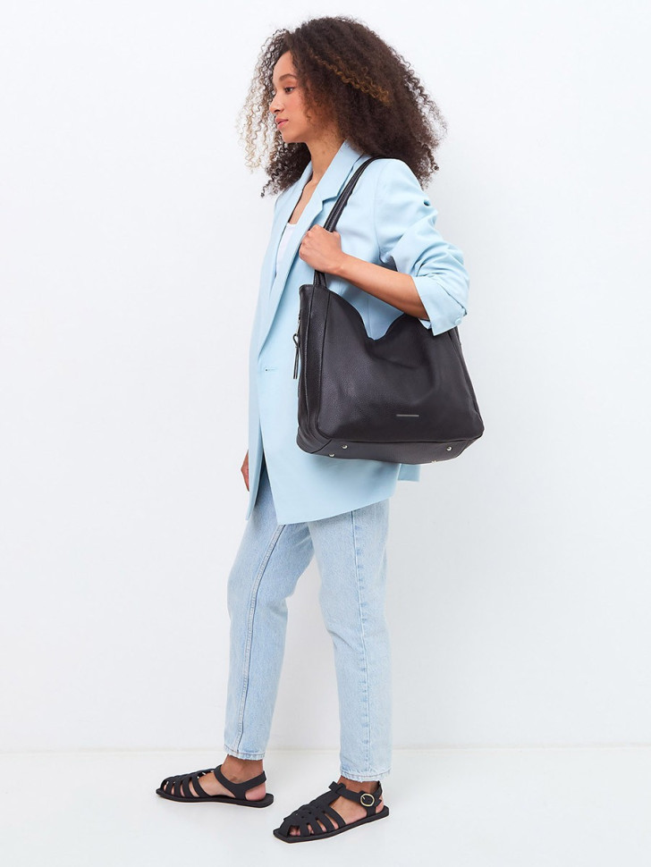 Сумка FIATO 2602 вителло черная